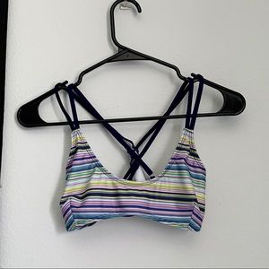 Stripped Sports bra/bikini top